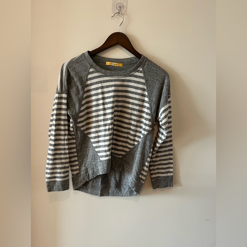 Gray Striped Women's Sweater